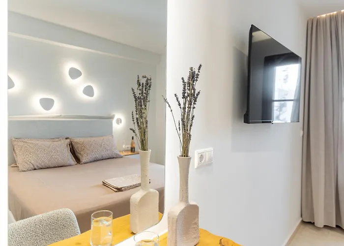 Pnoe Luxe & Spa, Naxos Town Апартаменты *